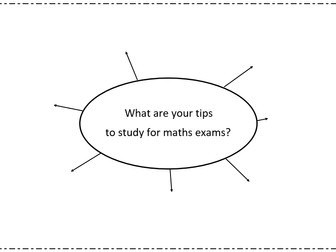 Brainstorm Web - How to study for maths exams