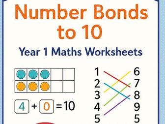 Number Bonds to 10 – Year 1 Worksheets