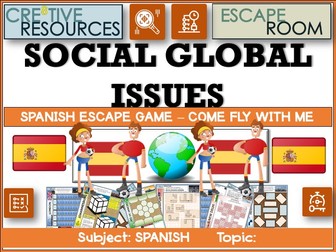 Social Global Issues - Spanish Escape Room