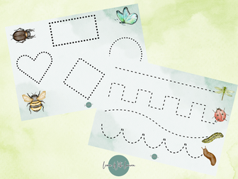 Minibeast pre writing pack