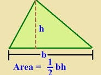 Area of triangle and compound of shapes