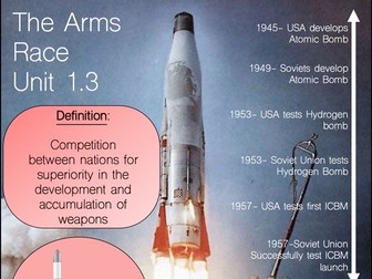 Cold War: Arms Race Information Poster