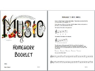Music Homework Booklet