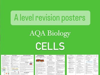Cells - Biology AQA A level revision posters