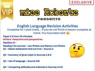 English Language Paper 2