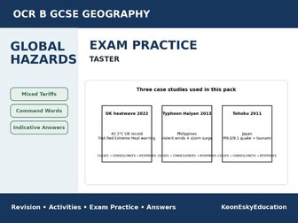 OCR B Global Hazards – Exam Practice Taster