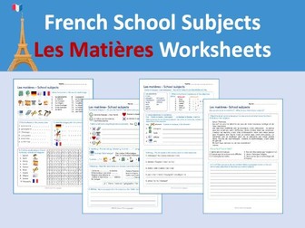French School Subjects - Les Matières