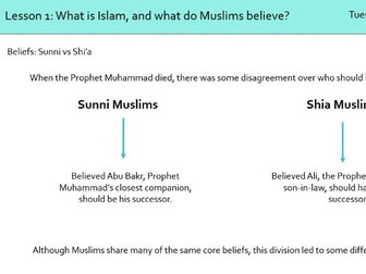 Sunni and Shi'a Islam (+ Introduction to Islam)