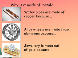 KS3 Metals and non metals | Teaching Resources