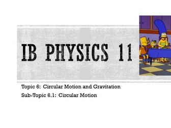 IB DP Physics Notes: 6.1 Circular Motion and Gravitation