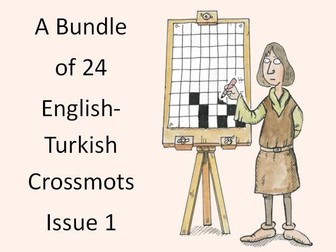 A Bundle of 24 English-Turkish Crossmots