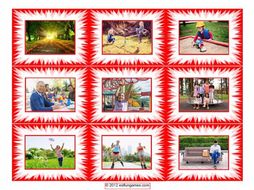 Park Activities Cards 4 Pages = 36 Cards