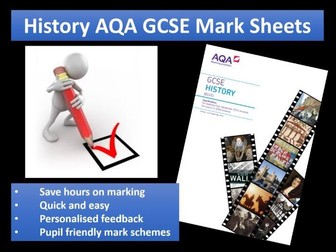 History AQA GCSE Mark Sheets