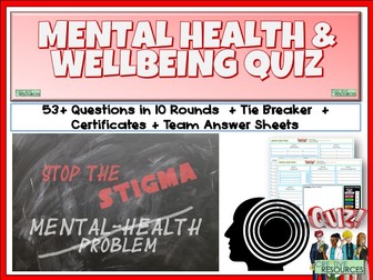 Mental Health and Wellbeing Quiz