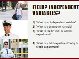 OCR GCSE Psychology Bickman study