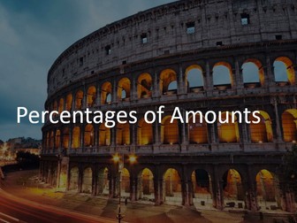 Percentages of Amounts