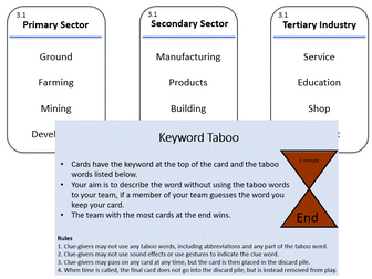 3.1 Business in the real world - Taboo Revision Game