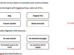 Year 6 - Retrieval Questions - Harry Potter Chapter 4 | Teaching Resources