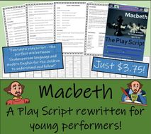 macbeth script play ks3 ks2 drama assembly