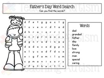 Father's Day Work Book