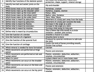 GCSE PE - Paper 1 and Paper 2 - Revision question booklet (with and without answers)