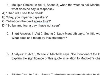 Macbeth : Context and Language