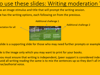 Writing moderation tasks Year 6 KS2