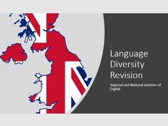 AQA A Level  English Language - Language Variation - Regional Dialect.