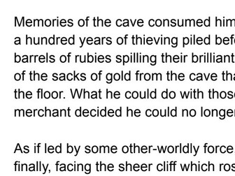 WAGOLL Model Text based on Ali Baba and the Forty Thieves