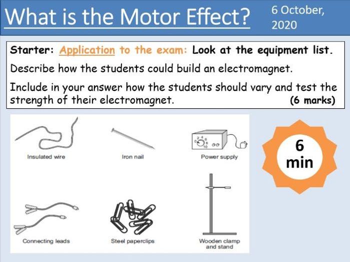 GCSE Physics - The Motor Effect - Unit 7.2.2 (AQA 9-1) | Teaching Resources