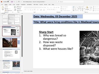 All medieval people's health OCR B GCSE lessons and worksheets