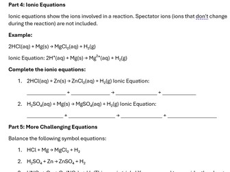 AQA GCSE Acids and Metald Redox Reactions