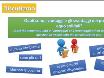 NEW  ITALIAN GCSE RESOURCES TOPIC V (International  and Global dimension)