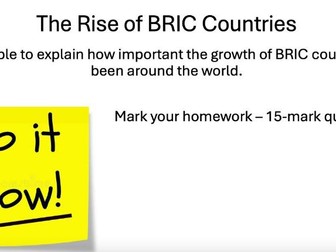 BRIC Countries A Level