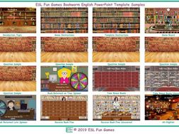 Bookworm English PowerPoint Game Template READ ONLY SHOW