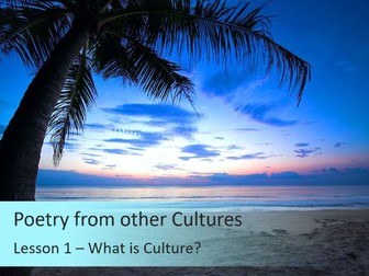 Poetry from Other Cultures Scheme of Work / SOW