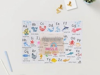 Ocean Alphabet Mat