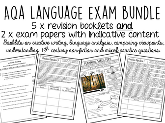 GCSE English Language Bundle - 5 Booklets + 2 Exam Papers