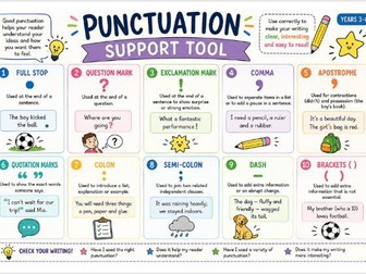 FREE KS2 Punctuation Support Tool