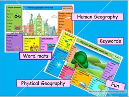 *WORD MATS Human & physical geography ks2 ks3- literacy -2 resources ...