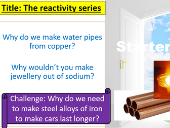 C5.1 Reactivity Series Chemistry AQA