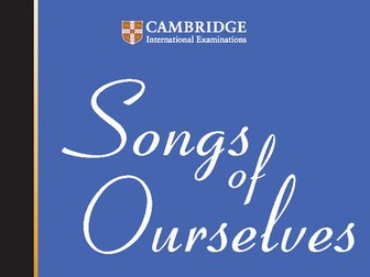 Complete IGCSE Literature Poetry Pack | Cambridge 0992 | Songs of Ourselves Vol. 1 (2026–28)