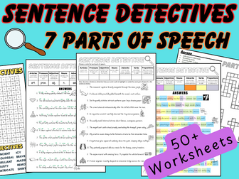 7 Word Classes – Parts of Speech Worksheets