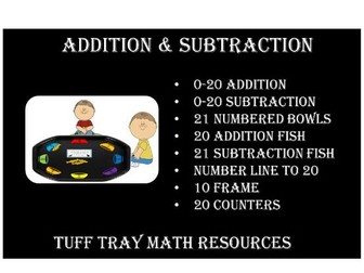 Tuff Tray Subtraction and Addition