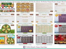 Present Perfect Tense Kooky Class Spanish PowerPoint Game-An Original by Ernesto