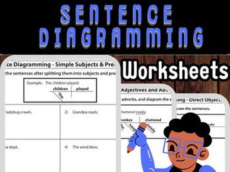 Sentence Diagramming Skills with Printable Worksheets