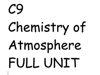 C9 - EARTHS ATMOSPHERE CHEMISTRY FULL UNIT - ALL 3 LESSONS.PPT