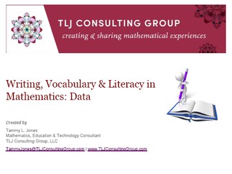 Writing, Vocabulary & Literacy in Mathematics: Data