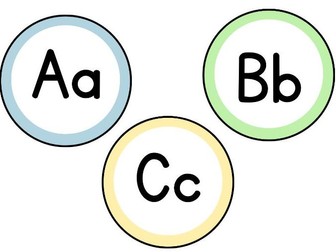 Alphabet Display Cards (A-Z)