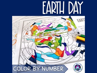 Earth Day Science Activity - Colour by Number